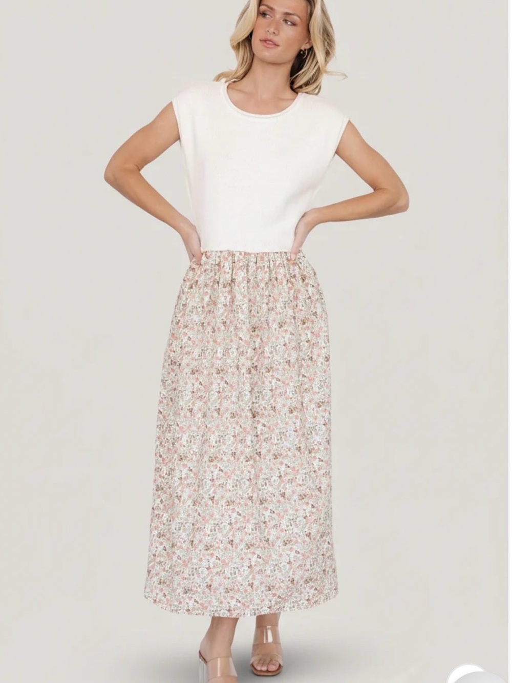 Baltic Born Cream Top Floral Maxi Dress - Picture 3 of 3